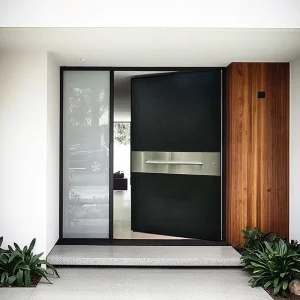 Forged Modern European Style Swing Aluminium Courtyard Entrance Door Garden Gate for Apartment