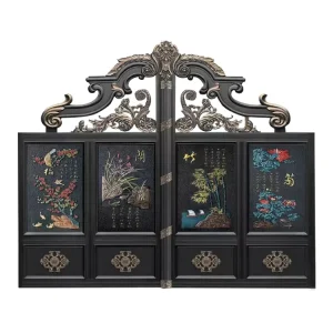 Forged Modern Manual Aluminum Swing Gate for Apartment Entrance Garden Courtyard