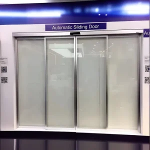 Framed Glass Sliding Door with Finished Surface Fiberglass Screen Netting for Hospital Application