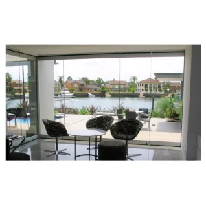 Frameless Bifolding Sliding Glass Door