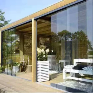 Frameless Exterior Glass Sliding Door for Pergola