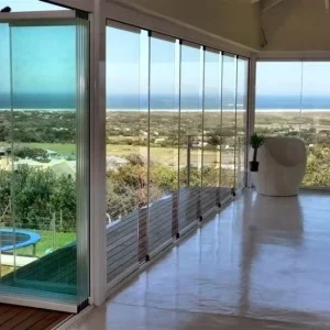 Frameless Glass Sliding Folding Door System