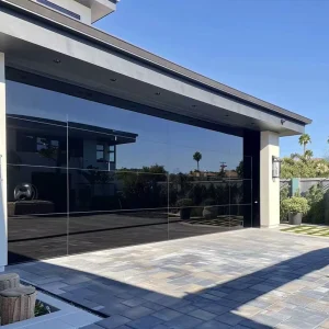 Frameless Panoramic Full-View Glass Garage Door