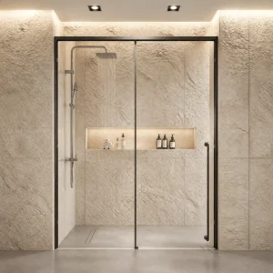 Frameless Tempered Glass Walk-In Shower Screen Partition