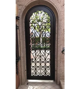 French Design Stainless Steel Main Gate for House Boundary Wall AGES GT2433 Push-Pull