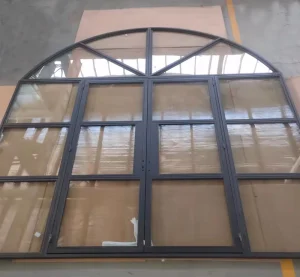 French Glass Swing Doors Arched Single Double Door with Side Lites