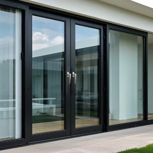 French-Style Aluminum Swing Glass Door, Outdoor Aluminum Alloy Door for Villas
