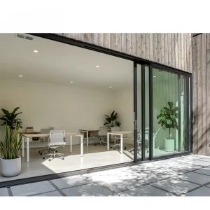 French Style Customizable Mobile Folding Bifold Balcony Door Thickened Aluminum Alloy Exterior Swing Door with Finished Surface