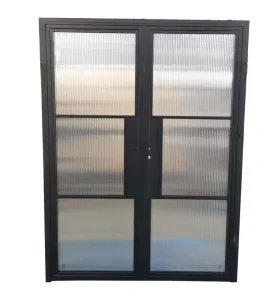 French Style Glass Room Partition Swing Door with Sound Insulation for Bedroom, Kitchen, Hotel, or Living Room