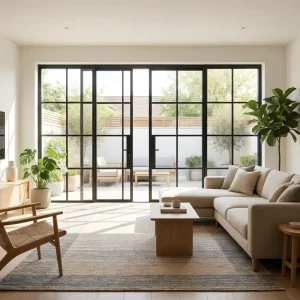 French Style Waterproof Decorative Grid Thermal Break Soundproof Aluminum Glass Folding Door for Villa Balcony Living Warehouse