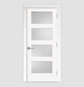 Frosted Glass Shaker Style Interior Bathroom Door