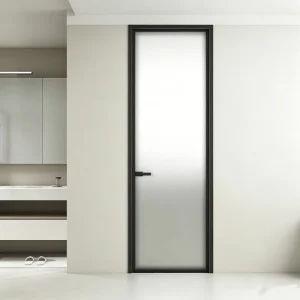 Frosted Glass Sliding Door for Bathroom and Kitchen, Waterproof, High Privacy