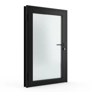 Frosted Privacy Sliding Door Textured Etched Glass Panel Aluminum Track System Soft Close Interior Office Ensuite Partition