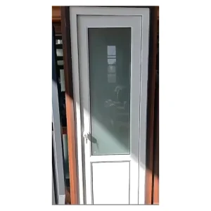 Frosted Tempered Glass Casement Bathroom Door PVC Glass Door