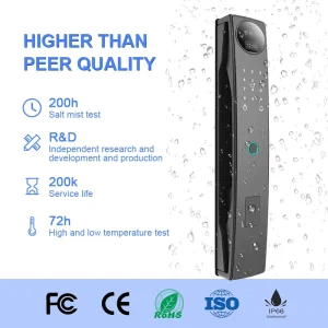 Full Automatic Smart Fingerprint Lock Face ID WiFi Gateway Remote Visual Intercom Security Smart Door Lock AF067