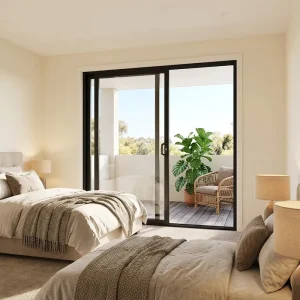 Full Sliding Balcony Door with Colonial Bar