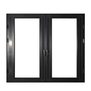 Full-View Sliding Door with Clear Tempered Glass, Minimal-Stile Aluminum Track, Soft Close and Narrow-Profile Handle