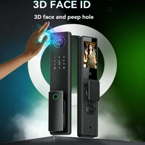 Fully Automatic 3D Face Recognition Smart Lock with Wi-Fi Video Intercom, Fingerprint, and Digital Door Lock