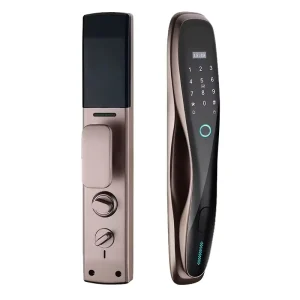 Fully Automatic WiFi Smart Aluminum Door Lock with Fingerprint, Code, Card and Key Access