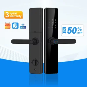 G08 OEM ODM High Security Intelligent Smart Door Lock with Fingerprint IC Card Anti-theft Digital Password