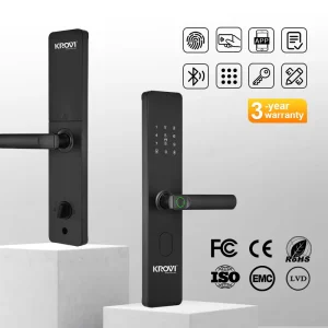 G09 CE FCC RoHS Smart Lock with Fingerprint Unlock for Aluminum Steel and Iron Doors