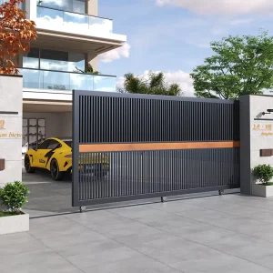 GA033 Automatic Retractable Sliding Gate Electric Anti-Corrosion Anti-Rust Courtyard Gate