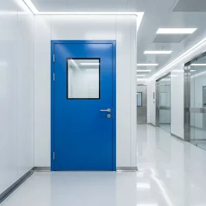 GMP Fireproof Color-Coated Steel Doors for Medical Clinic Hospital Operating Room Clean Room