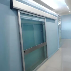 GMP Hospital Airtight Tempered Glass Automatic Hermetic Sliding Door for Cleanrooms with Sound Insulation