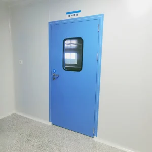 GMP Stainless Steel Interior Cleanroom Airtight Door with Thermal Insulation and Side Opening