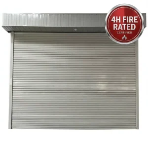 Galvanized Steel Fireproof Rolling Shutter Door for Smoke Prevention Emergency Exit and Industrial Use