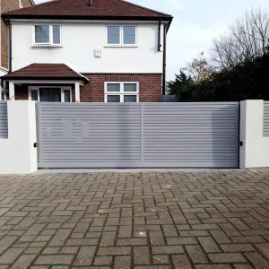 Galvanized Steel Sliding Gate Custom Aluminum Electric Swing Gate Opener Motorized Heavy-Duty Automatic Fence Gate