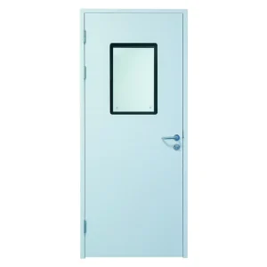 Galvanized Steel Swing Fire-Resistant Airtight Finished Door for Hospitals and Cleanrooms