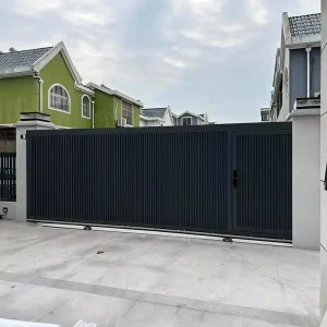 Garden Courtyard Outdoor Driveway Sliding Aluminum Electric Gate