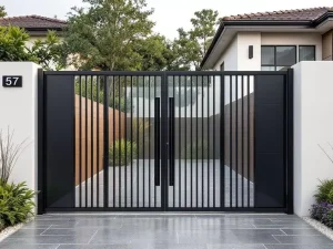 Garden Door Exterior Courtyard Entrance Gate for Outdoor Residential Home Security