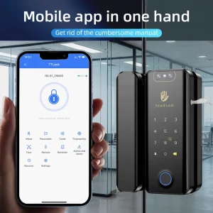 Glass Door Fingerprint Smart Lock