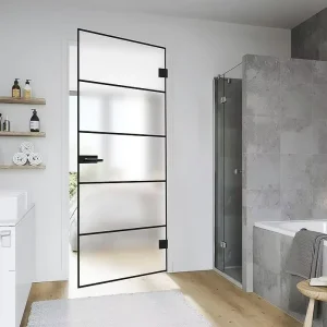 Glass Door Prime Frosted with Motif