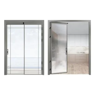 Good Metal Quality Sliding and Swing PT Door Glass Door Quick Deliver Slide and Folding Glass PD PT Doors