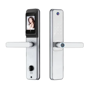 HD Camera Door Lock Tuya App Biometric Fingerprint Password IC Card Key Digital Door Lock