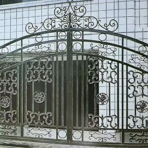 Handmade Forging High End Minimalist Modern Water Resistant Iron Courtyard Gate