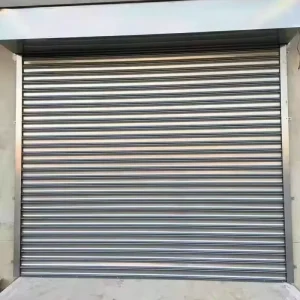 Heat-Insulating Windproof Fireproof Stainless Steel Roller Shutter Door for Outdoor Factories and Warehouses