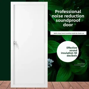 Heavy-Duty Acoustic Fire-Rated Soundproof Door for Recording Studio, Drum Room, Piano Room, Live Streaming, Bar, and Bedroom