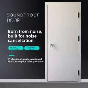 Heavy-Duty Acoustic Fire-Rated Soundproof Door for Recording Studios, Drum Rooms, Piano Rooms, Live Streaming, Bars, and Bedrooms