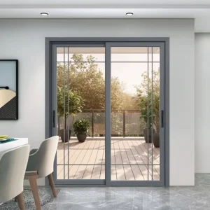 Heavy-Duty Aluminum Alloy Double-Glass Sliding Door, Soundproof and Windproof