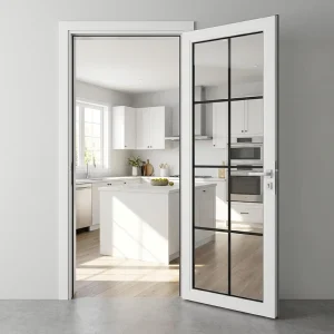 Heavy Duty Aluminum Alloy Swing Door for Balcony Terrace Weatherproof Soundproof Glass Casement Door Factory Direct