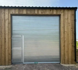 Heavy-Duty Aluminum Automatic Roll-Up Garage Door with Quiet Motor, Anti-Theft, Commercial Use