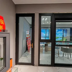 Heavy-Duty Aluminum Double-Glazed Swing Glass Door for Balconies and Kitchens