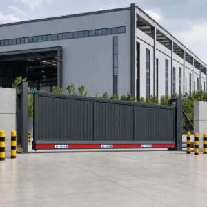 Heavy Duty Automatic Electric Wind-Resistant Linear Sliding Gate for Industrial Warehouses