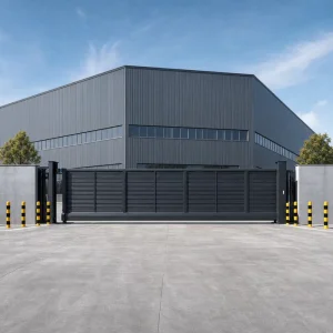 Heavy Duty Automatic Electric Wind-Resistant Linear Sliding Gate for Villa Driveways