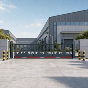 Heavy Duty Automatic Electric Wind-Resistant Linear Sliding Gate for Villa and Factory Entrances