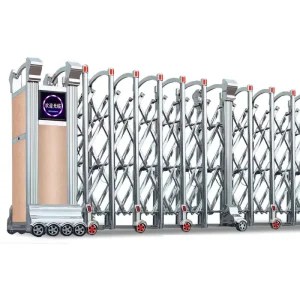 Heavy Duty Automatic Telescopic Folding Electric Security Gate for Enterprise Entrance